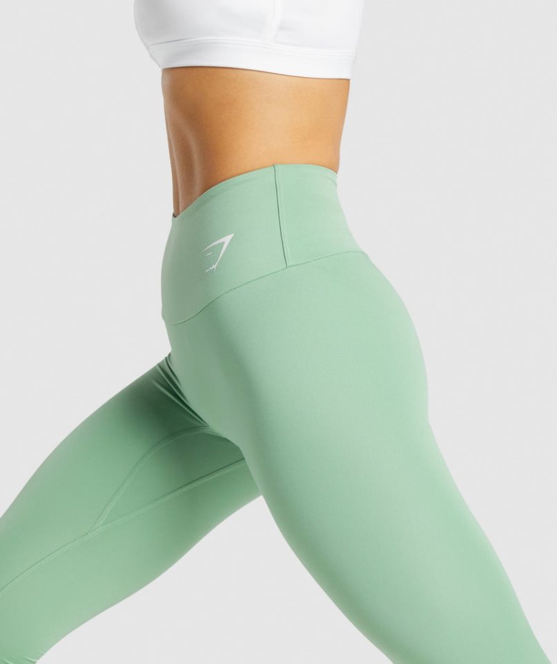 Women's Gymshark Training Leggings Light Green | CA 6N1A57